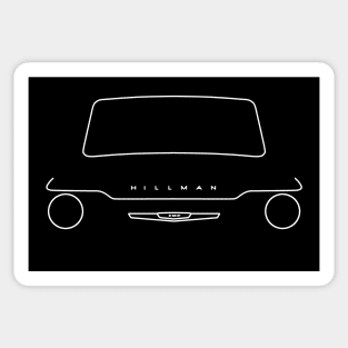 Hillman Imp Mark I outline (white) Sticker